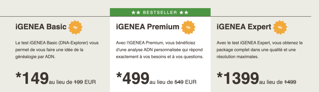 Prezzi del test del DNA Igenea
